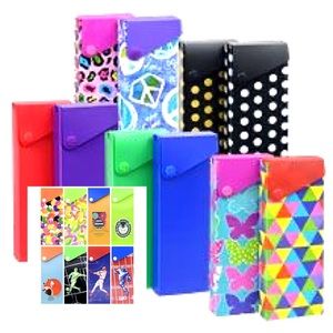 NWT! Plastic Pencil Case - Assorted Styles Avail.